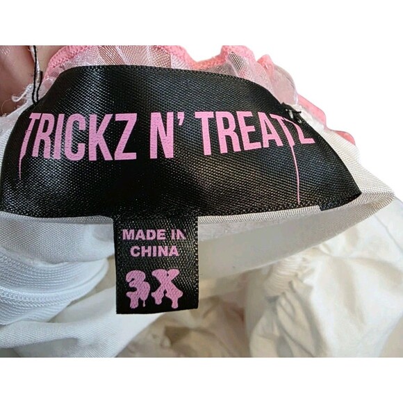 Dolls Kill Trickz N Treatz Costume Womans 3X White Heart Healer Nurse Read - Picture 8 of 10